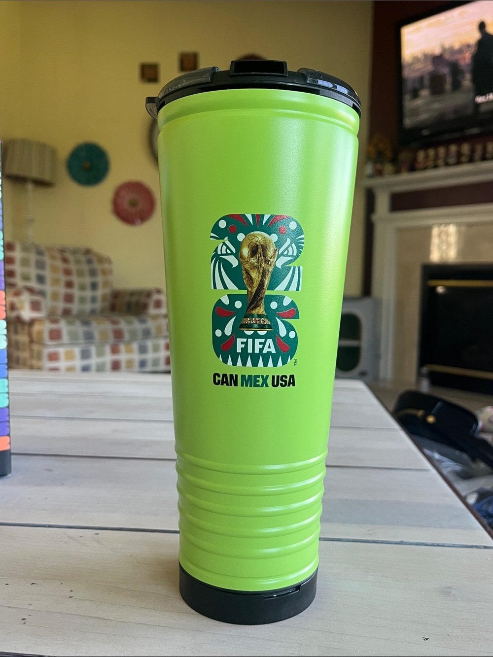 Mexico FIFA ‘26 World Cup Green Rowdy Travel Tumbler with Lid